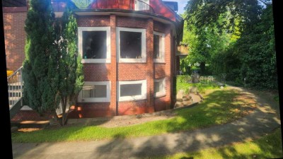 Große 1 Zimmer Wohnung Hochparterre im Rundbau in Hamburg-Nienstedten