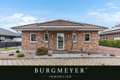 RESERVIERT:Direkt Einziehen & Wohlfühlen- Moderner Bungalow mit Doppelgarage & Sauna im Neubaugebiet