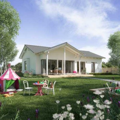 Bungalow mit offenen Raum Concept