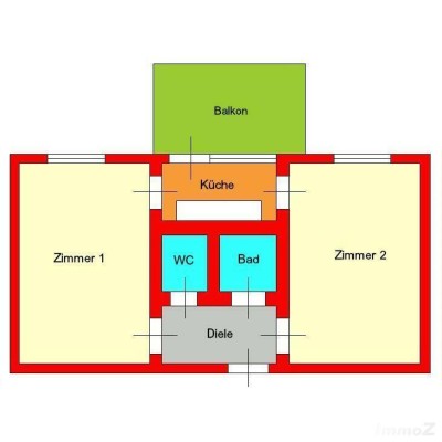 PROVISIONSFREI neuwertige 2 Zimmerwohnung mit Balkon - nähe LKH/Med-UNI - Ragnitzstraße