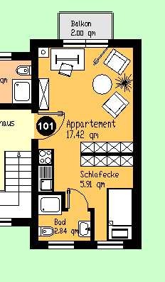 Wohnung für Studenten im Haus "Steffi" in Morsbach