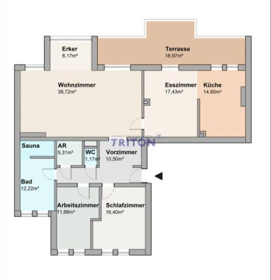 4 Zimmer Wohnung mit optimaler Raumaufteilung