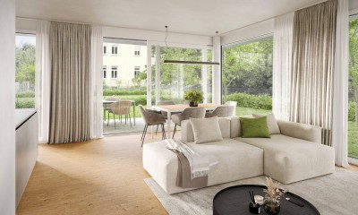 2-Zimmer mit Terrasse in Grünlage