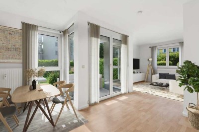 PROVISIONSFREI - 2- oder 3-Zimmer-Wohnung mit Garten