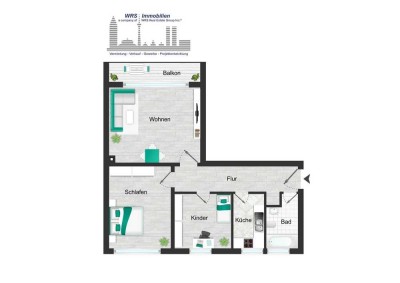 WRS Immobilien - Rendite 5,2 % - käuferprovisionsfrei - Maintal - Kapitalanlage - 3 Zimmer ETW