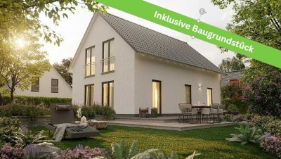 INKLUSIVE Baugrundstück: Das Einfamilienhaus mit dem schönen Satteldach in - Freundlich und gemüt...