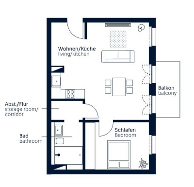 2 Zimmer Neubau, ruhig und hell in Adlershof