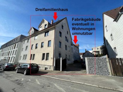 Dreifamilienhaus mit Fabrikgebäude (evtl. ausbaufähig)