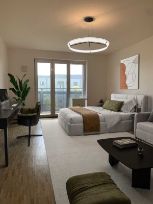 Westpark: Traumhafte 2,5-Zimmer-Wohnung mit Loggia, Balkon und Garten