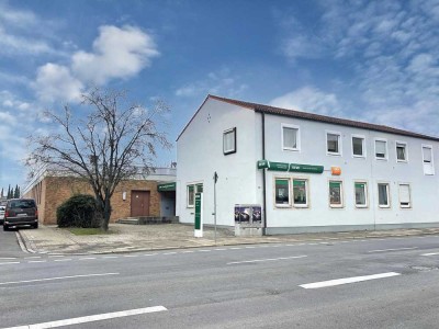 Wohn- und Gewerbeobjekt Gesamtgewerbefläche ca. 1.531m²
und Baugenehmigung für Neubau 180 qm zu v
