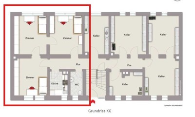 Zentral in St.-Sebald! Vermietete 3 Zimmer EG/ UG Wohnung