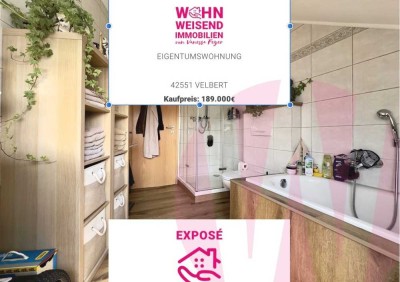 Dachgeschosswohnung mit Loggia und Einbauküche in Velbert