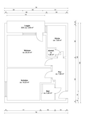 Schöne 2-Zimmerwohnung*Erstbezug nach Sanierung*neue Einbauküche und Bad*Garage und Loggia