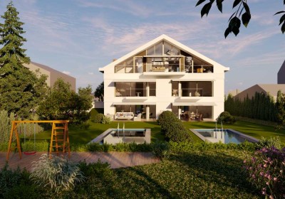 NEUBAU LAKESIDE VILLA -  schöne 3 Zimmer Gartenwohnung mit lichtdurchflutendem Hobbyraum