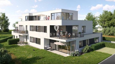 Exklusive, geräumige 3-Zimmer Neubau-Erdgeschoss Wohnung mit Terrasse - barrierefrei