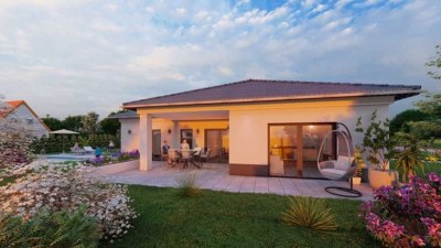 Exklusiver 5-Raum Bungalow mit Garage am Markkleeberger See zu verkaufen (KfW 40+QNG)