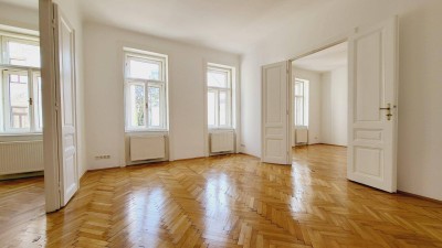 Wunderschöner 5-Zimmer-Altbau mit Wohnküche - WG-Eignung - Unbefristete Hauptmiete