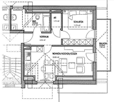 3-Zimmer-Mietwohnung in Mariazell, St. Sebastian