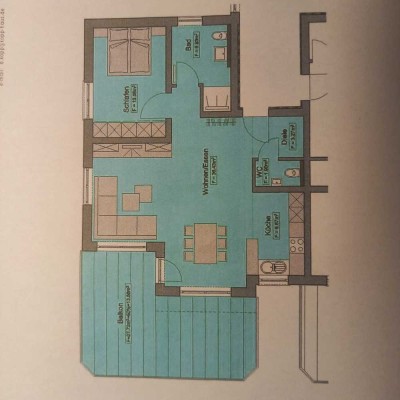 Hochwertige Wohlfühlwohnung, hell und offen gestaltet mit großzügigem Balkon