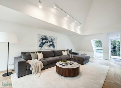 MODERNE PENTHOUSEWOHNUNG IN KOMPLETT RESTAURIERTER JAHRHUNDERTWENDEVILLA - ERSTBEZUG