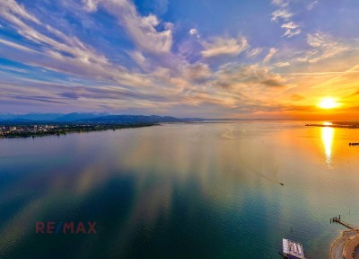 Der See als Nachbar - mit Sonnenuntergang zum Feierabend