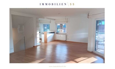 Wohnen auf zwei Ebenen: Stilvolle 4-Zimmer Wohnung mit Balkon und Terrasse in idyllischer Lage