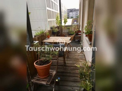 Tauschwohnung: Zentrale Wohnung mit großem Balkon im Hinterhaus