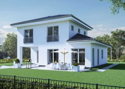 Die moderne Stadtvilla mit dem mediterranen Flair in Gau-Odernheim