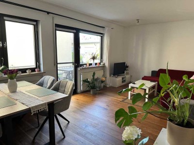 Geschmackvolle 2-Zimmer-Erdgeschosswohnung mit Balkon und EBK in Eppelheim