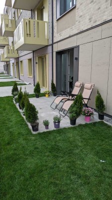 Freundliche 1-Zimmer-Wohnung und Terrasse mit Grachtenblick im Zollhafen