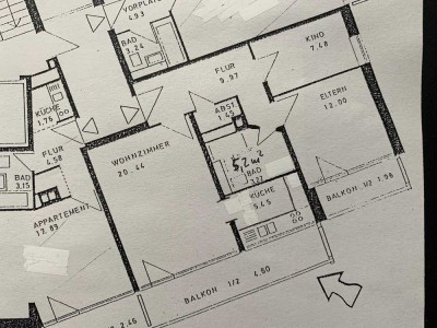Sonnige 3-Raum-Wohnung mit Einbauküche in München Obersendling