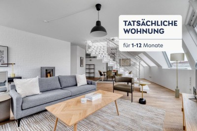 3 Zi Architekten-Dachgeschoß mit Terrasse und Ausblick, Sauna &amp; Infrarot-Kabine, U6 Gumpendorfer Str (VIE272)