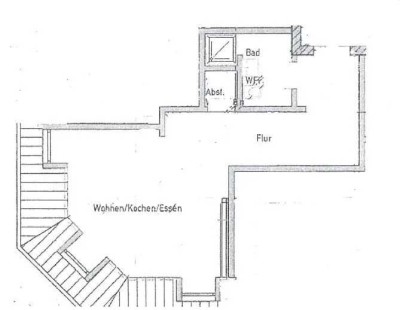 1-Zimmer-Wohnung im Dachgeschoss