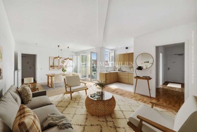 ••• Erstbezug! Fantastische 4,5-Zimmer DG-Wohnung im Rudolfkiez mit Terrasse und Aufzug. •••