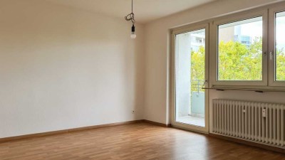 Doppelter Weitblick: 2 Balkone mit Blick nach Frankfurt/Main