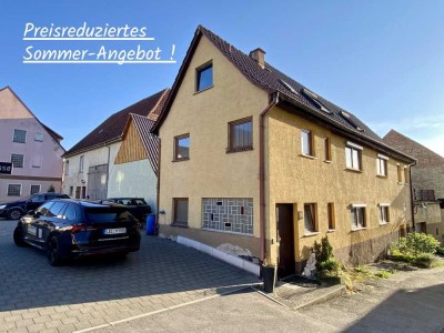 *** renovierungs-bedürftiges 2 bis 3-Familienhaus mit viel Wohnraum, Garage u. 2 Stellplätze ... ***