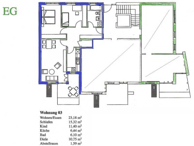 3-Raum-EG-Wohnung mit Garten und Tiefgarage im Parco Verde Straubing