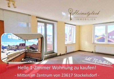 Helle 1-Zimmerwohnung zu kaufen!
- zentral in 23617 Stockelsdorf -