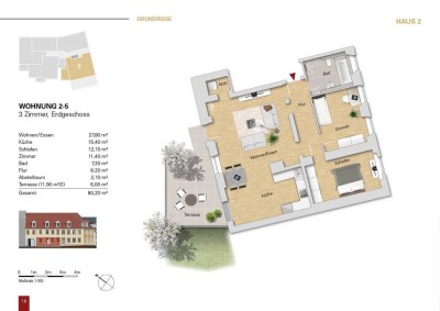 ***Luxuriöse 3 Zi.-Wohnung im EG, WE 2-5 als Erstbezug***