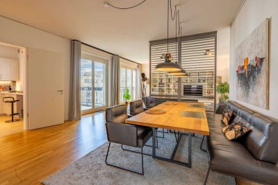 Wunderschöne Neubauwohnung in bester Mitte Lage mit Aufzug, Balkon und TG Stellplatz