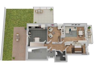 Helle 5-Zimmer-Wohnung in ruhiger Sackgasse am Stadtrand von Koblenz / Urbar (rechtsrheinisch)
