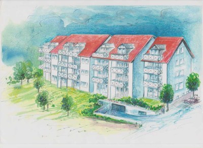 Befristete Mietwohnung ab 01.08.2025 : Schöne ruhige 3-Zimmer-Wohnung mit Balkon