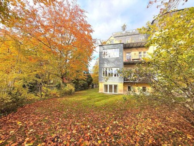 + Exklusive Terrassenwohnung mit großem Garten am Weißen Hirsch in Dresden+