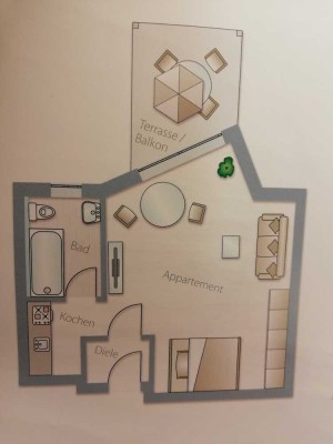 Geschmackvolle, neuwertige 1-Zimmer-Wohnung mit gehobener Innenausstattung mit EBK in Freising