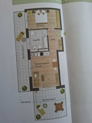 Exklusive 2-Raum-DG-Wohnung mit gehobener Innenausstattung mit Einbauküche in Neufahrn bei Freising