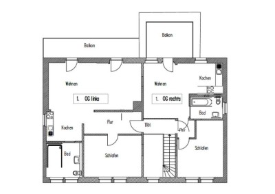 1.OG links, Wohnen auf liebevoll saniertem Vierseitenhof