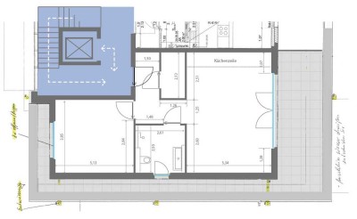 Exclusive teilmöbilierte 2-Zimmer-Wohnung im Zentrum von Korschenbroich