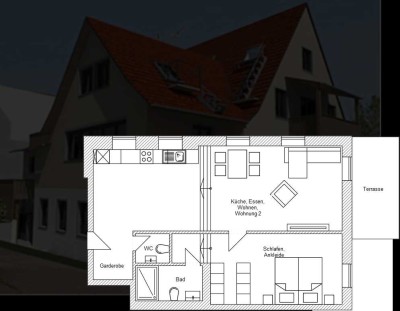 Erstbezug 2,5-Raum Wohnung mit gehobener Innenausstattung und EBK in Eckenweiler