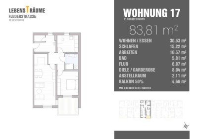 Großzügige 3-Zimmerwohnung mit Balkon