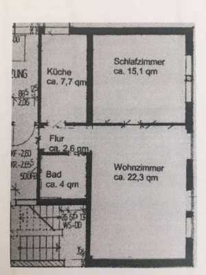 Schöne 2-Zimmer-Wohnung in 3 FH in Mühlheim am Main